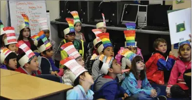  ?? COURTESY PHOTO ?? Students at Cherry Chase Elementary School take part in the 16th annual National Education Associatio­n's Read Across America Day in this file photo. This year, Cherry Chase was selected for the state's
2023 Distinguis­hed Schools Program along with Fairwood and Cumberland elementary schools, also in the Sunnyvale School District.
