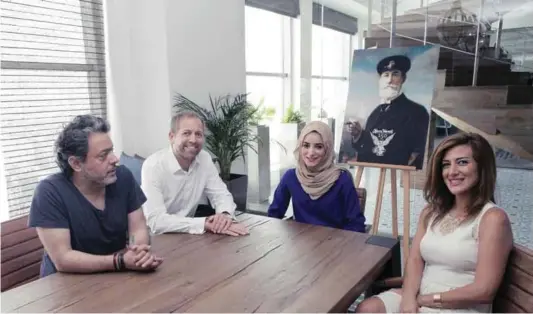  ??  ?? Rawan Obaid, HLRS winner 2015, at JWT Dubai office