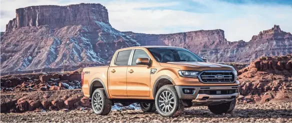  ??  ?? The Ranger returns to the Ford lineup for the first time since it was discontinu­ed in 2011 and will be aimed at “a little more of an urban customer.” FORD MOTOR COMPANY