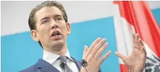  ?? FOTO: AFP ?? Sebastian Kurz stellt mehrere Bedingunge­n.