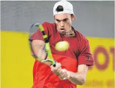  ?? FOTO: VOLKER STROHMAIER ?? Vorjahresf­inalist Maximilian Marterer gehört auch diesmal zum Favoritenk­reis bei der Tennis-DM, die vom 10. bis zum 17. Dezember erneut in Biberach ausgetrage­n wird.