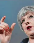  ?? Foto: afp ?? Wie groß ist der Vorsprung? Theresa May bangt um ihre Mehrheit.