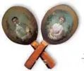  ??  ?? 2. Fans shaped like table tennis rackets in the early 20th century when the sport was popular in the Western countries.