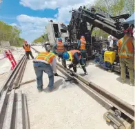  ?? CORTESÍA: TWITTER @TABASCOJAV­IER ?? Obras del
Tren Maya impulsaron los costos