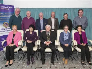  ??  ?? Members of the Sligo Lions Club at a recent presentati­on night in Sligo.