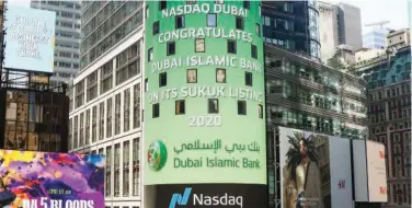  ??  ?? ↑
Dubai is one of the largest centres for sukuk listings in the world with a total listed value of $71.09 billion.