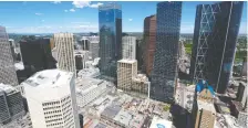  ?? GAVIN YOUNG ?? Downtown Calgary office towers will receive no specific help to fill empty spaces from the provincial government despite a vacancy rate pegged at 29.5 per cent last quarter and plunging real estate values.