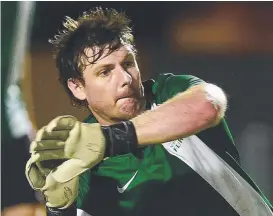  ?? DETERMINED: Northern Fury goalkeeper Joseph Simons. Picture: WESLEY MONTS ??
