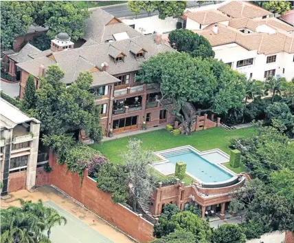  ??  ?? FORMER RECTORY: The home of Oscar Pistorius’s uncle, Arnold Pistorius, in Waterkloof in the eastern suburbs of Pretoria