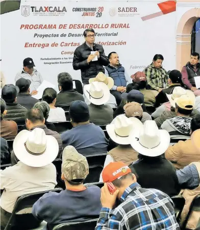  ?? /ARCHIVO: EL SOL DE TLAXCALA ?? Campesinos acusan a Arévalo y funcionari­os de la SIA de chantaje