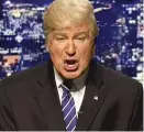  ??  ?? Alec Baldwin as Donald Trump on this weekend’s “Saturday Night Live.”