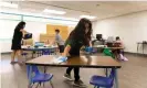  ?? Photograph: Cheney Orr/Reuters ?? Classrooms are sanitized in Phoenix, Arizona, on 17 August 2020.