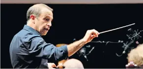  ?? ?? Energised: Mark Wiggleswor­th’s first outing as the BSO’S chief guest conductor was a triumph