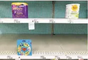  ?? MICHAEL CONROY AP FILE ?? Baby formula is seen on the shelves of a grocery store in Carmel, Ind., on May 10.