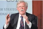  ?? PABLO MARTINEZ MONSIVAIS/AP ?? A published report says former National security adviser John Bolton wrote of an explicit discussion with President Donald Trump about Ukraine. Democrats on Monday were calling for Bolton to testify at Trump’s impeachmen­t trial.