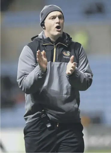  ??  ?? 0 Wasps have appointed interim boss Lee Blackett as the club’s permanent head coach.