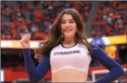  ?? PHOTO PROVIDED ?? She was selected as a member of the Syracuse Natioanl cheer team and competed in Orlando at the UCA College Cheer Championsh­ips, she has performed on stage with the Beach Boys at the New York State Fair and was part of ESPN’s Colelge Game Day at Times...