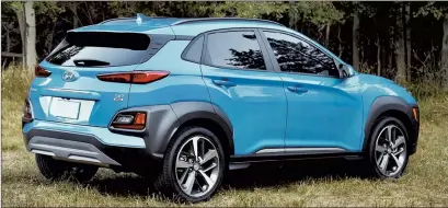  ??  ?? The 2020 Hyundai Kona FWD Ultimate Edition. Photo courtesy of Hyundai Internet Media.