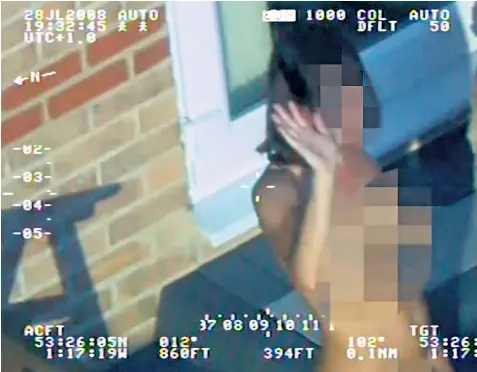  ??  ?? This picture is a still from footage shown to the jury at Sheffield Crown Court, and released by the Crown Prosecutio­n Service following an order by Judge Peter Kelson QC