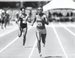  ?? FLORIDA ATHLETICS ?? Saucon Valley’s Talitha Diggs now sprints among NCAA elite for Florida.