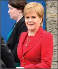  ??  ?? First Minister Nicola Sturgeon leaving Bute House in Edinburgh