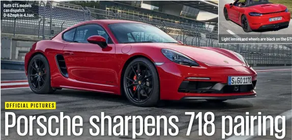  ??  ?? Both GTS models can dispatch 0-62mph in 4.1sec