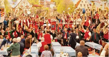  ?? Archivfoto: Werner Glogger ?? Auch in diesem Jahr gehört zum Programm der Krumbacher Festwoche wieder der ASM Musikanten­stammtisch des ASM Bezirks 11 Krumbach Tisogau, diesmal am Sonntag, 3. September, um 9.30 Uhr.