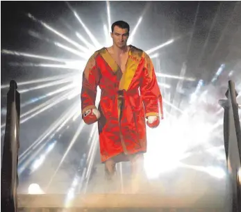  ?? FOTO: IMAGO ?? Ausmarsch: Wladimir Klitschko tritt aus dem Rampenlich­t.