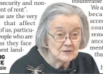  ??  ?? STRONG STANCE Lady Hale
