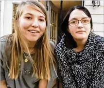  ??  ?? Annika Smith and Maggie Simonian, juniors at Fayette County’s Starr’s Mill High, qualified for the Digital Stories for Change with a video blog about how a person’s actions can have a positive impact on their community.