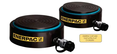  ??  ?? ENERPAC CUSP AND CULP ULTRA-FLAT CYLINDERS.