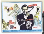  ??  ?? ZIN THE MOVIES Connery in Bond classic