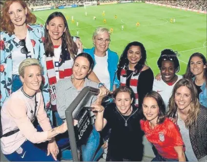  ?? FOTO: INSTAGRAM. ?? Megan Rapinoe apoya el proyecto Rostros famosos del deporte y el cine han creado este primer equipo exclusivo de mujeres