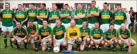  ??  ?? Photo by Christy Riordan Kerry selection: Front Row (from left) Declan O’Sullivan, Maurice Fitzgerald (captain), Adrian O’Connell, Denis O’Dwyer, Peter O’Leary, JB O’Shea, Brian Hickey, Denis Shine O’Sullivan and Seamus Moynihan. Back Row: Barry...