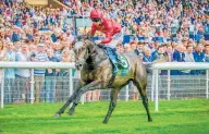  ??  ?? Roaring Lion winning the Juddmonte Internatio­nal at York in August last year.