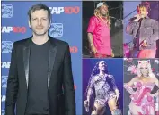  ?? AP PHOTO ?? This combinatio­n photo shows, clockwise from left, music producer Dr. Luke, and performers, Lil Wayne, Juice WRLD, Doja Cat and Saweetie.