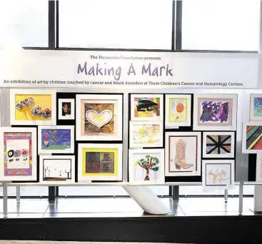  ?? Courtesy ?? More than 300 works of art by Texas Children’s cancer and hematology centers’ patients and their siblings will be displayed on the walls of the hospital’s auxiliary bridge Sept. 12-Oct. 9.