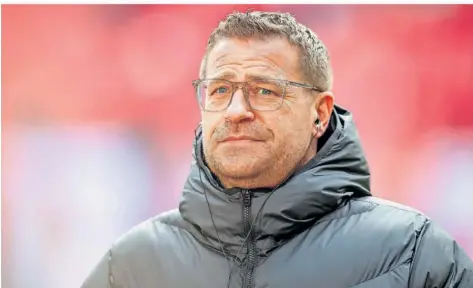  ?? FOTO: WOITAS/DPA ?? Auf Max Eberl wartet beim FC Bayern München eine Menge Arbeit. Zuerst muss der langjährig­e Sportdirek­tor von Borussia Mönchengla­dbach dabei einen neuen Trainer als Nachfolger für Thomas Tuchel finden.