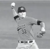  ?? BUTCH DILL/AP ?? Auburn pitcher Casey Mize is 10-5 with a 2.95 ERA and 151 strikeouts with just 12 walks in 109 2/3 innings while helping the Tigers to the NCAA Tournament super regionals.