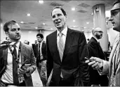  ?? J. SCOTT APPLEWHITE/AP ?? Sen. Ron Wyden, the top Democrat on the finance committee, failed in his effort targeting GOP tax legislatio­n.