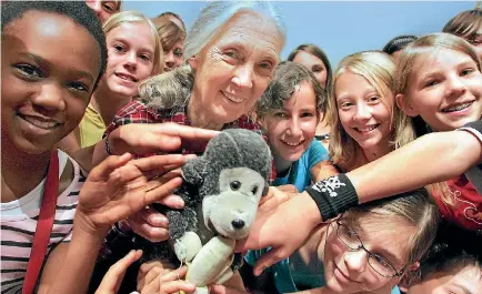  ??  ?? The Jane Goodall Institute’s youth-led global community action programme is active in 98 countries, including New Zealand.