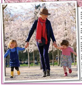  ??  ?? Spring in your step...children have a day out at RHS Garden Wisley