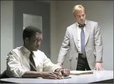  ??  ?? Mahershala Ali (left) and Stephen Dorff star in HBO’s True Detective. The current season was filmed in Arkansas.