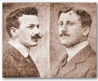  ??  ?? ACTORES DE LA ÉPOCA Joaquín y Serafín Álvarez, hermanos y actores de la compañía de Matilde del Pozo.