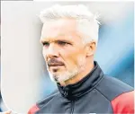  ??  ?? Saints boss Jim Goodwin