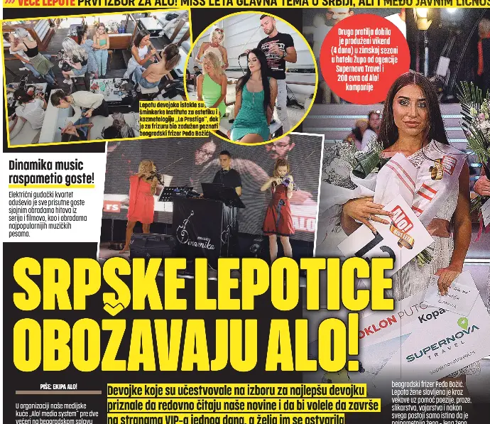 SRPSKE LEPOTICE OBOAVAJU ALO! | Alo! | PressReader