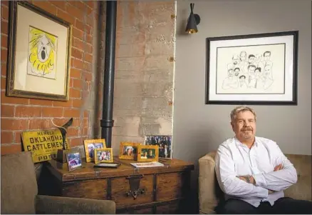  ?? Photograph­s by Francine Orr Los Angeles Times ?? JOHN WELLS, relaxing in his L.A. office, reflects on his long career, concerns about peak TV and keeping “Shameless” relevant.