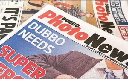  ?? PHOTO: DUBBO PHOTO NEWS ?? With 13,500 copies published each week, Dubbo Photo News is the main source of truly local news for tens of thousands of residents in the city and across the region.