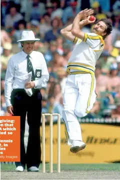  ?? PICTURES: Getty Images ?? Once unforgivin­g: the cauldron that is the WACA which was exploited so well by the fearsome Dennis Lillee, right, in the Seventies and Eighties