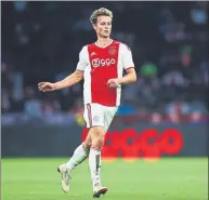  ?? FOTO: GETTY ?? Frenkie de Jong, centrocamp­ista del Ajax